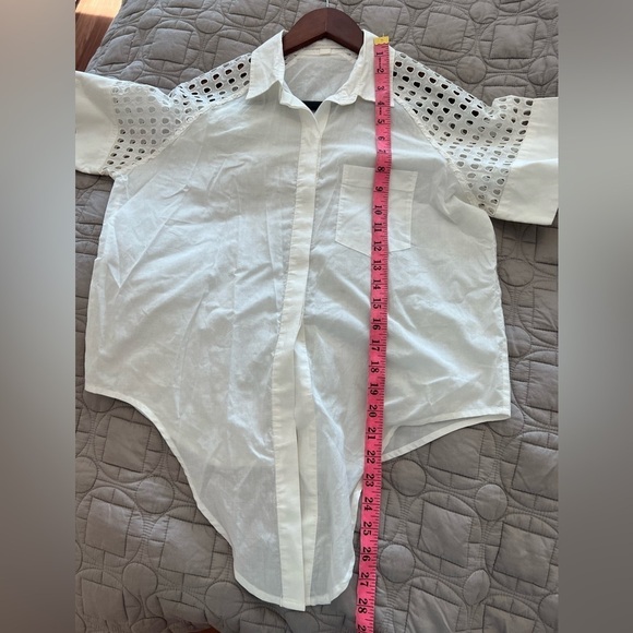 Jonathan Simkhai Short sleeve shirt in white - Picture 13 of 14